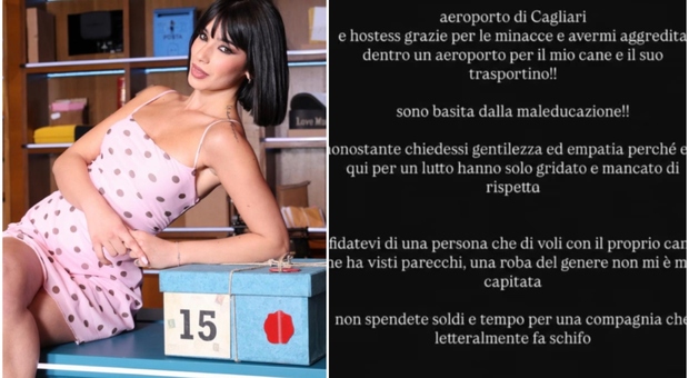 Martina Miliddi contro la compagnia aerea: «Aggredita dalle hostess in aeroporto mentre viaggiavo per un lutto»