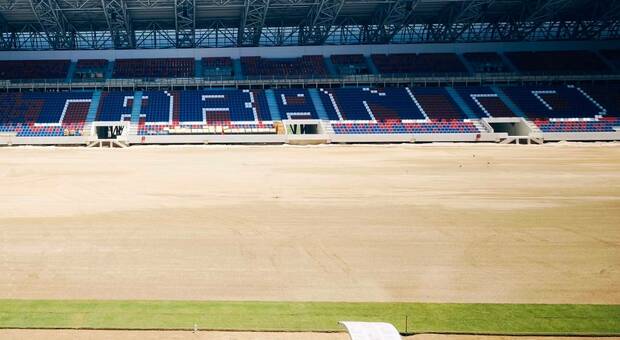Stadio Iacovone, ecco il manto erboso: via all'installazione