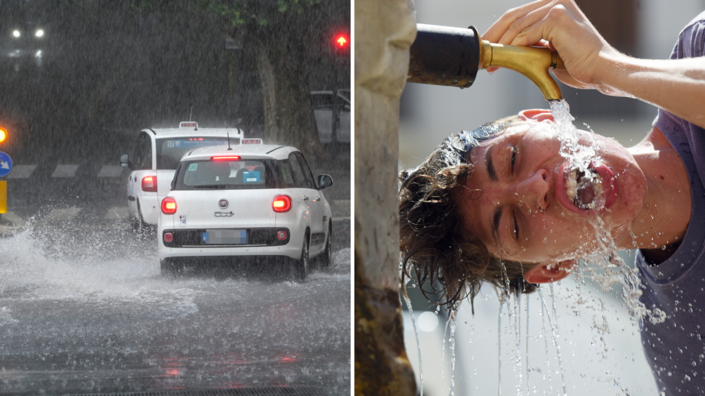 Caldo estremo e temporali, meteo pazzo in Italia: domani 16 città da 'bollino rosso' e allerta maltempo in 4 regioni